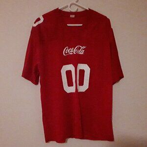 NWOT Men's Coca Cola mesh jersey, size large